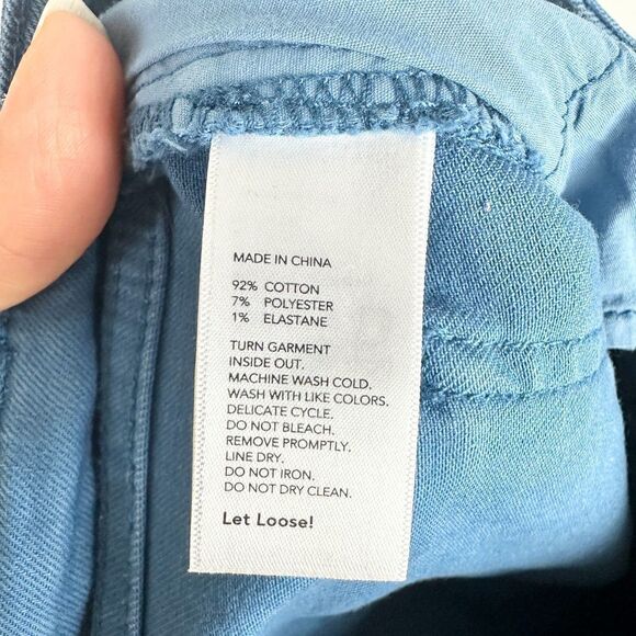 Kate Spade Saturday Coated Skinny Jeans Size 29 Blue High Rise - Picture 5 of 5